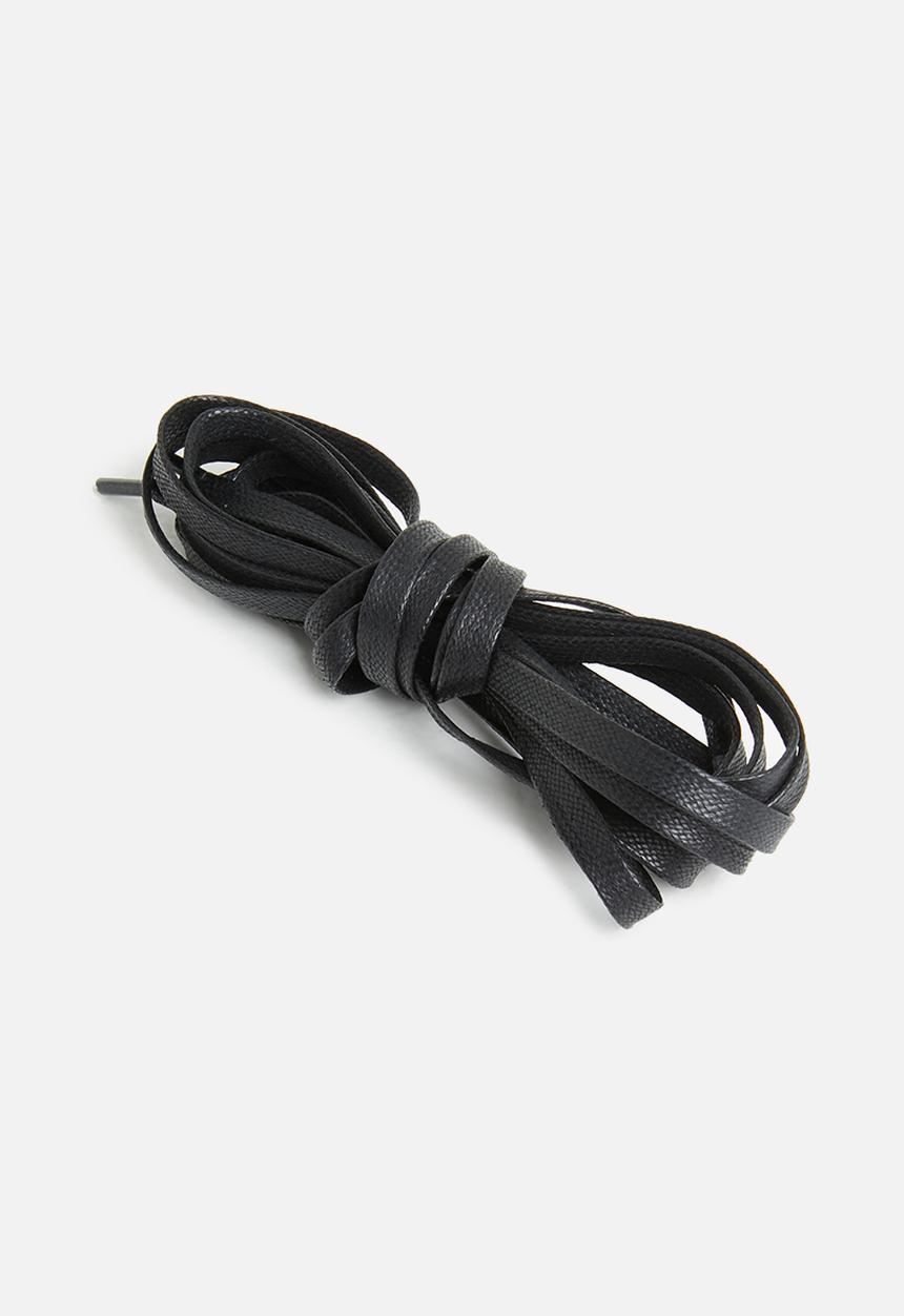 Binder - Waxed shoe laces 160cm - black