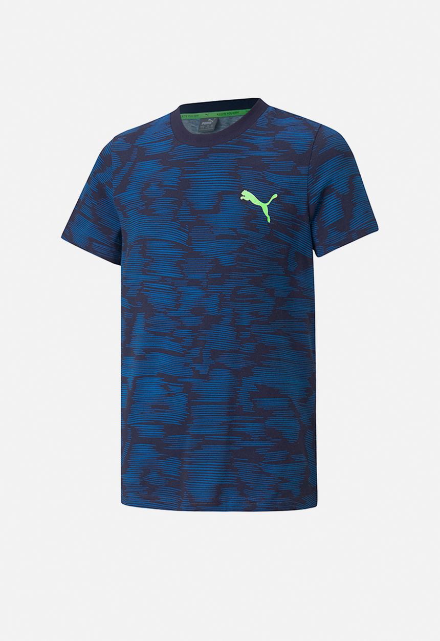 PUMA - Active sport aop tee b - navy