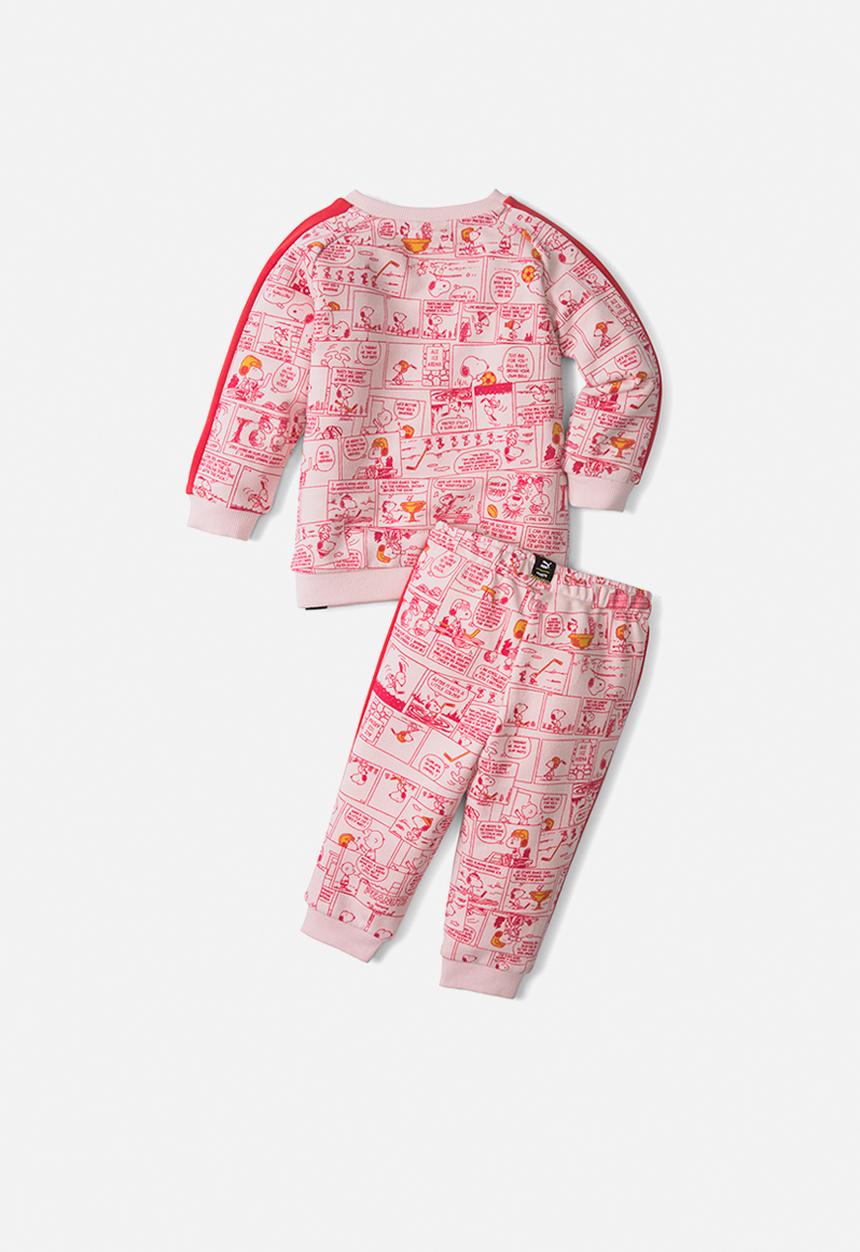 PUMA - Puma x peanuts t7 aop crew jogger tr - pink & red