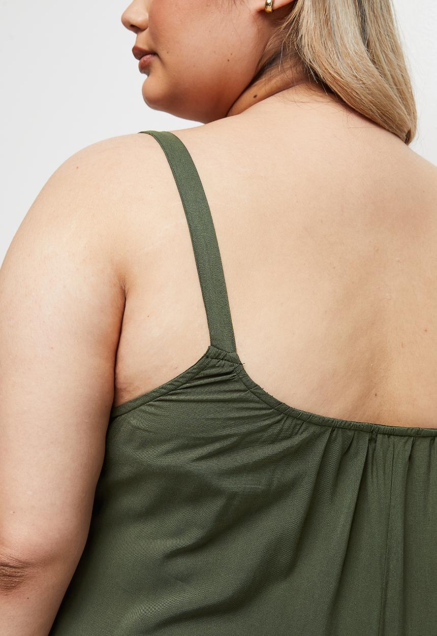 edit Plus - Easy fitting jumpsuit - olive