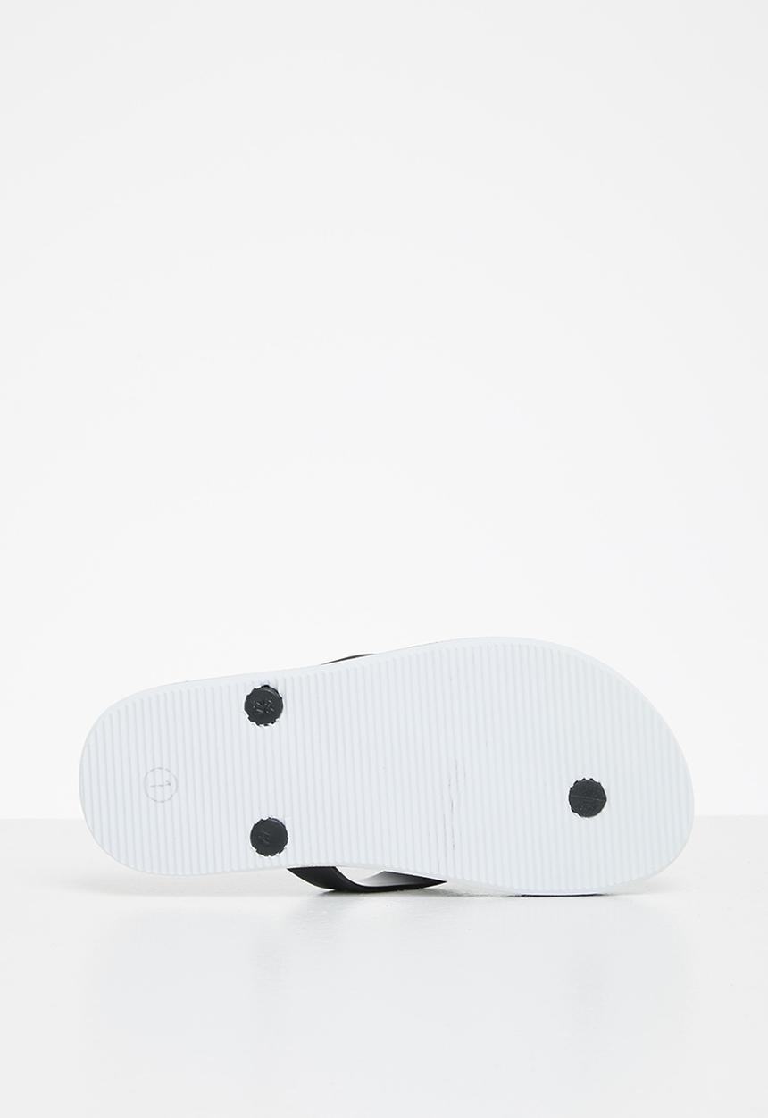 POLO - Boys calvin big pony flip flop - black