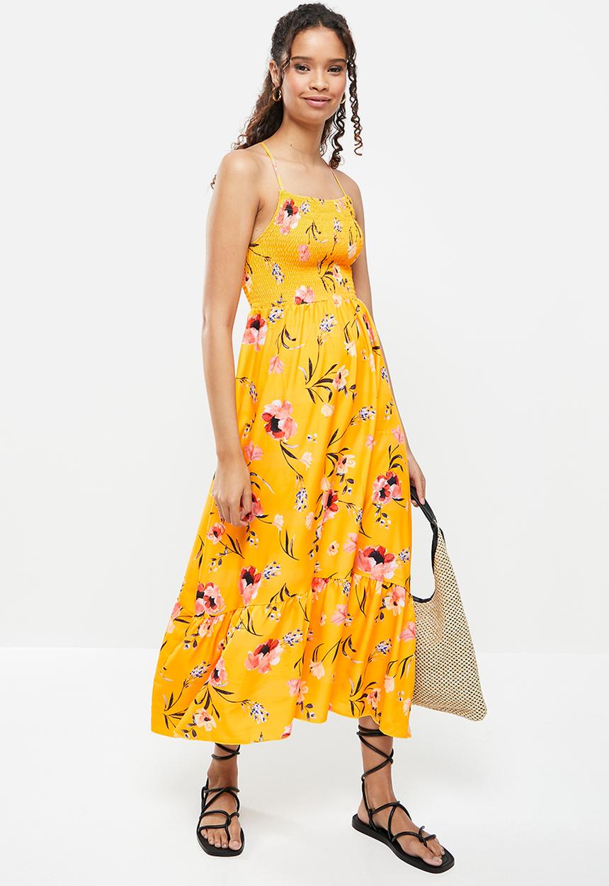 dailyfriday - Asymmetrical maxi dress - yellow 