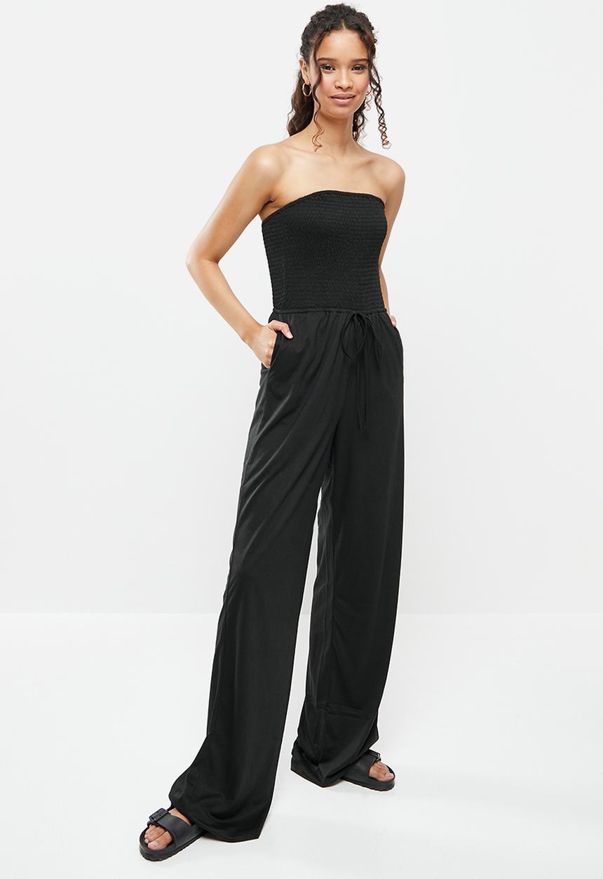 dailyfriday - Boobtube knit jumpsuit - black