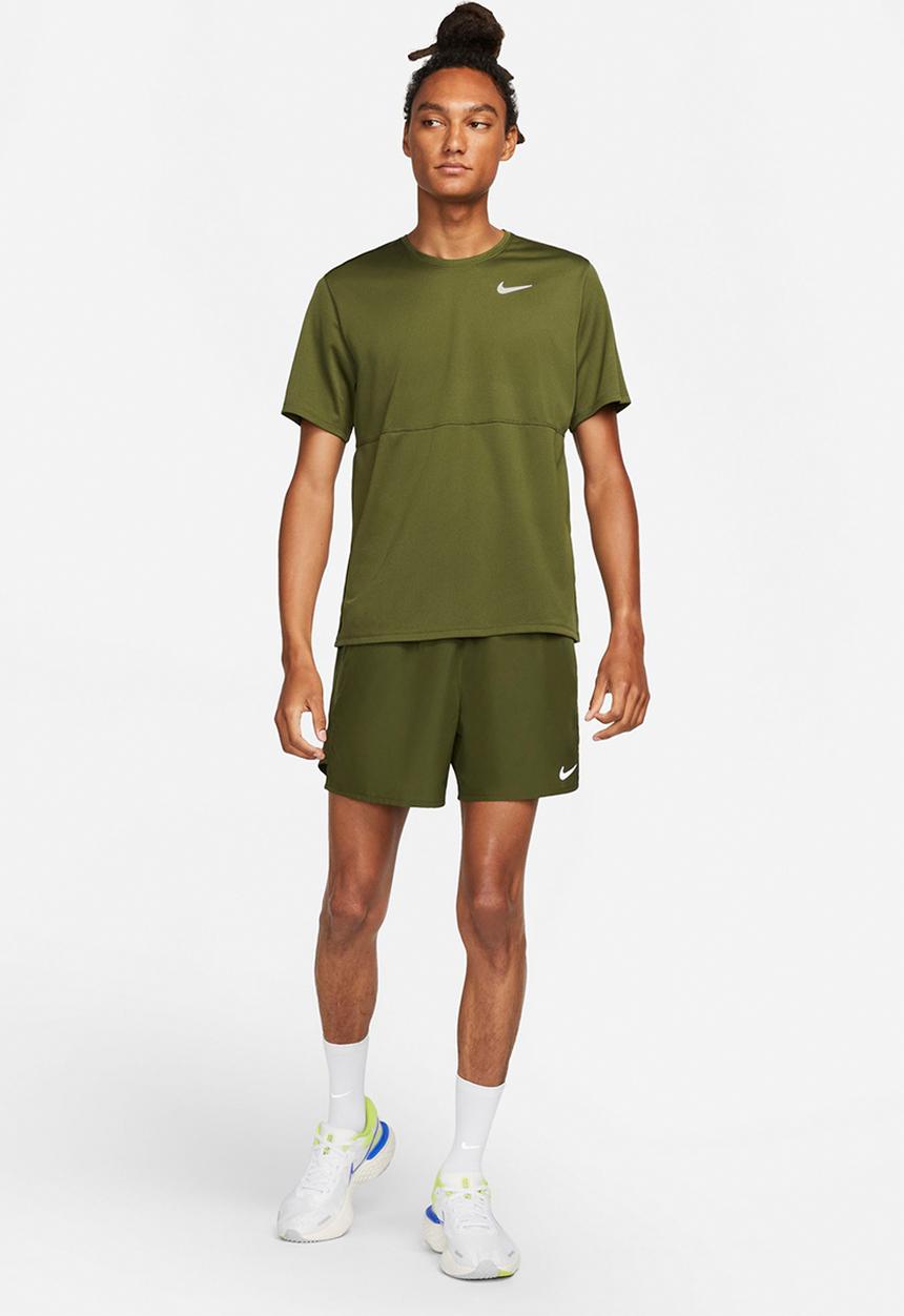 Nike - M nk df run top - rough green/rough green/reflective silv
