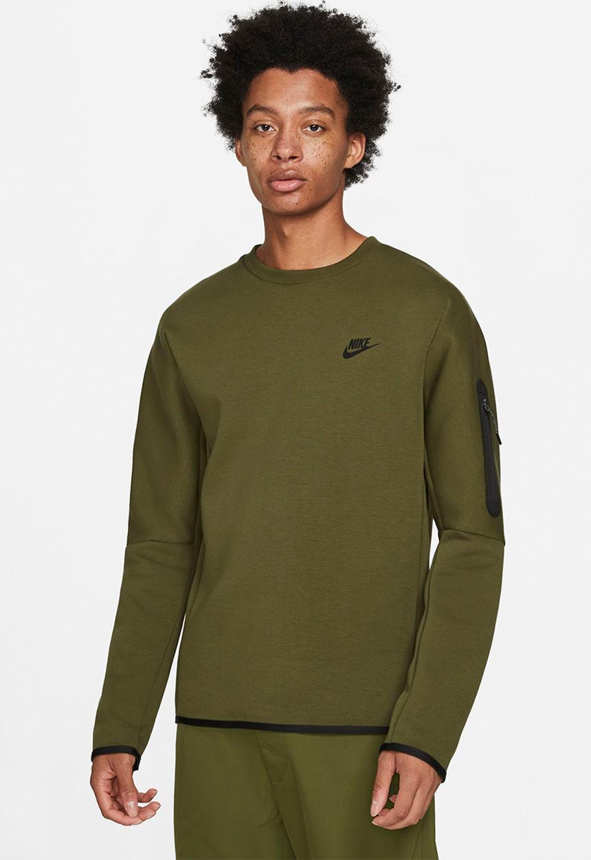 Nike - M nsw tch flc crw - rough green/black