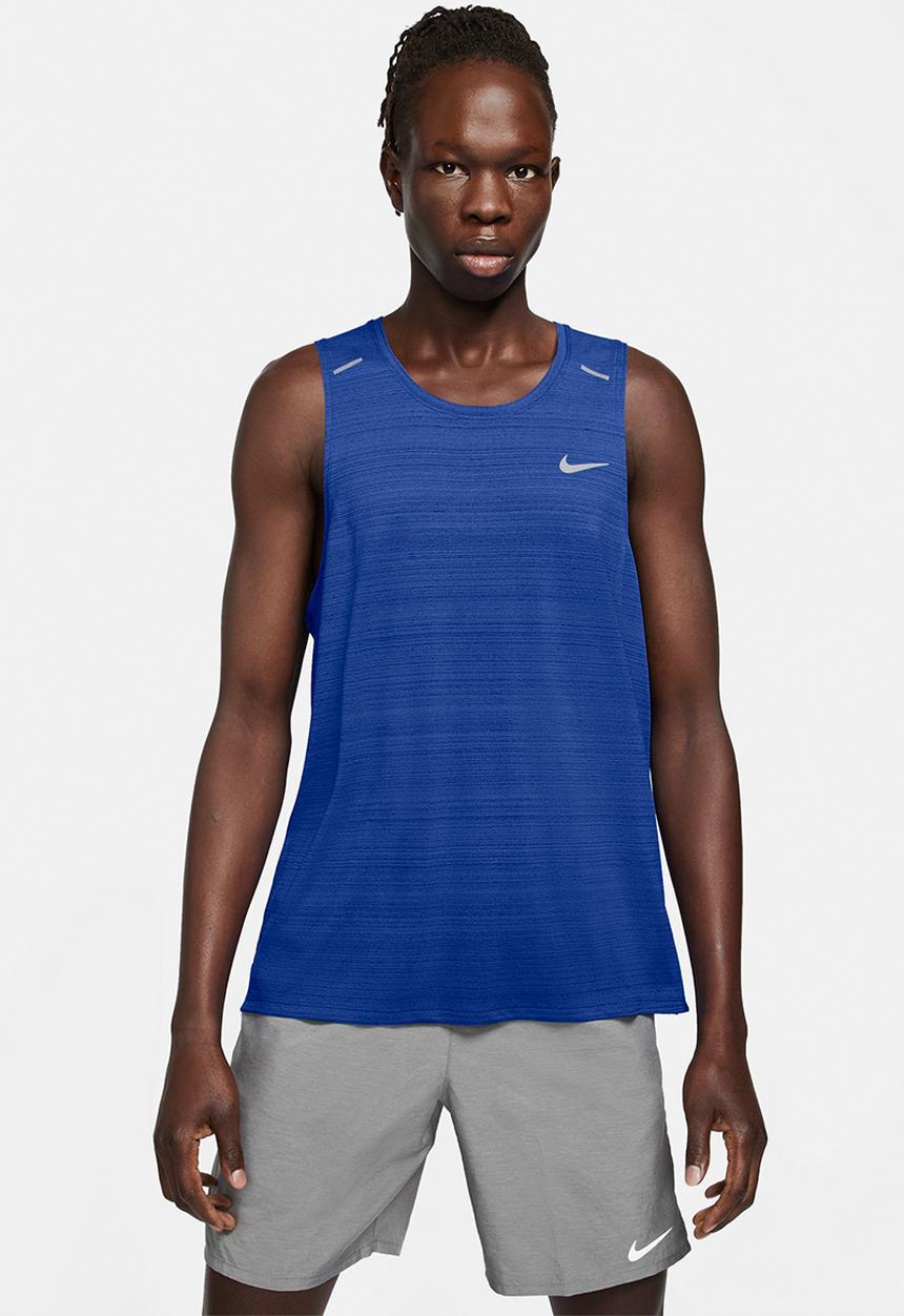 Nike -  Nike Dri-FIT Miler Men's Running Tank  - game royal/reflective silver