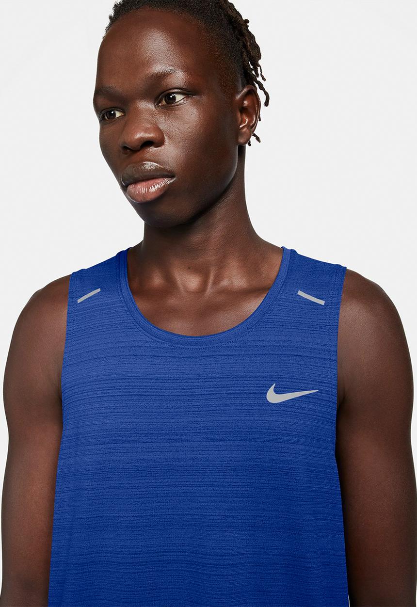 Nike -  Nike Dri-FIT Miler Men's Running Tank  - game royal/reflective silver
