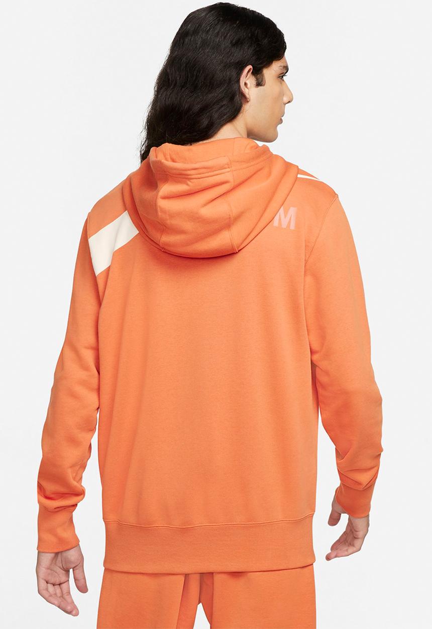 Nike - NSW Swoosh Semi-Brushed Back Hoody - hot curry/pearl white/canvas