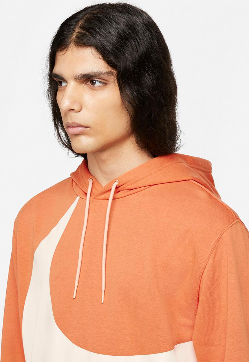 Nike - NSW Swoosh Semi-Brushed Back Hoody - hot curry/pearl white/canvas