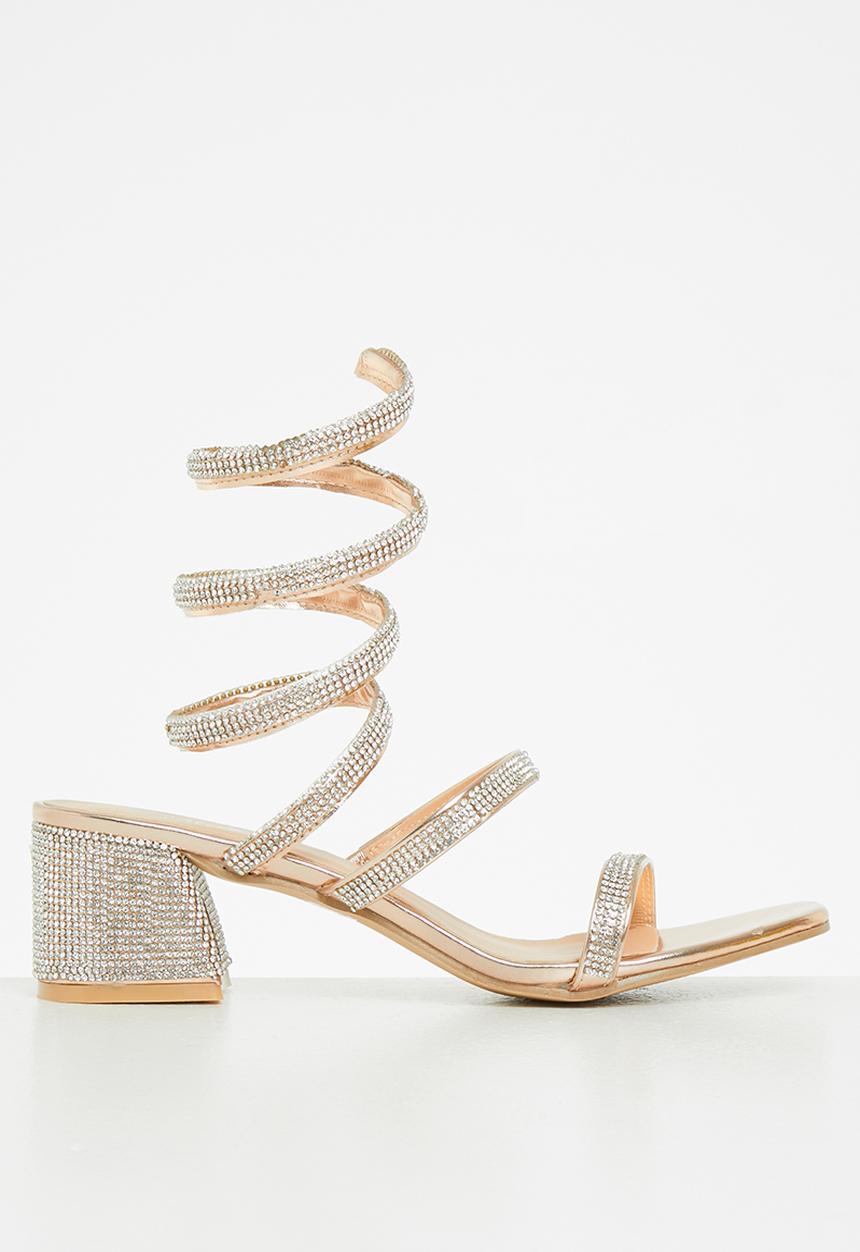 MILLA - Brae block heel - rose gold