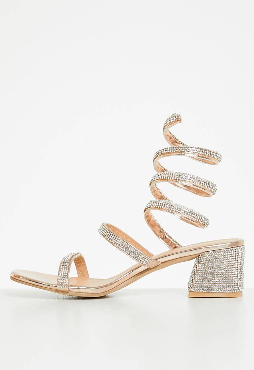 MILLA - Brae block heel - rose gold