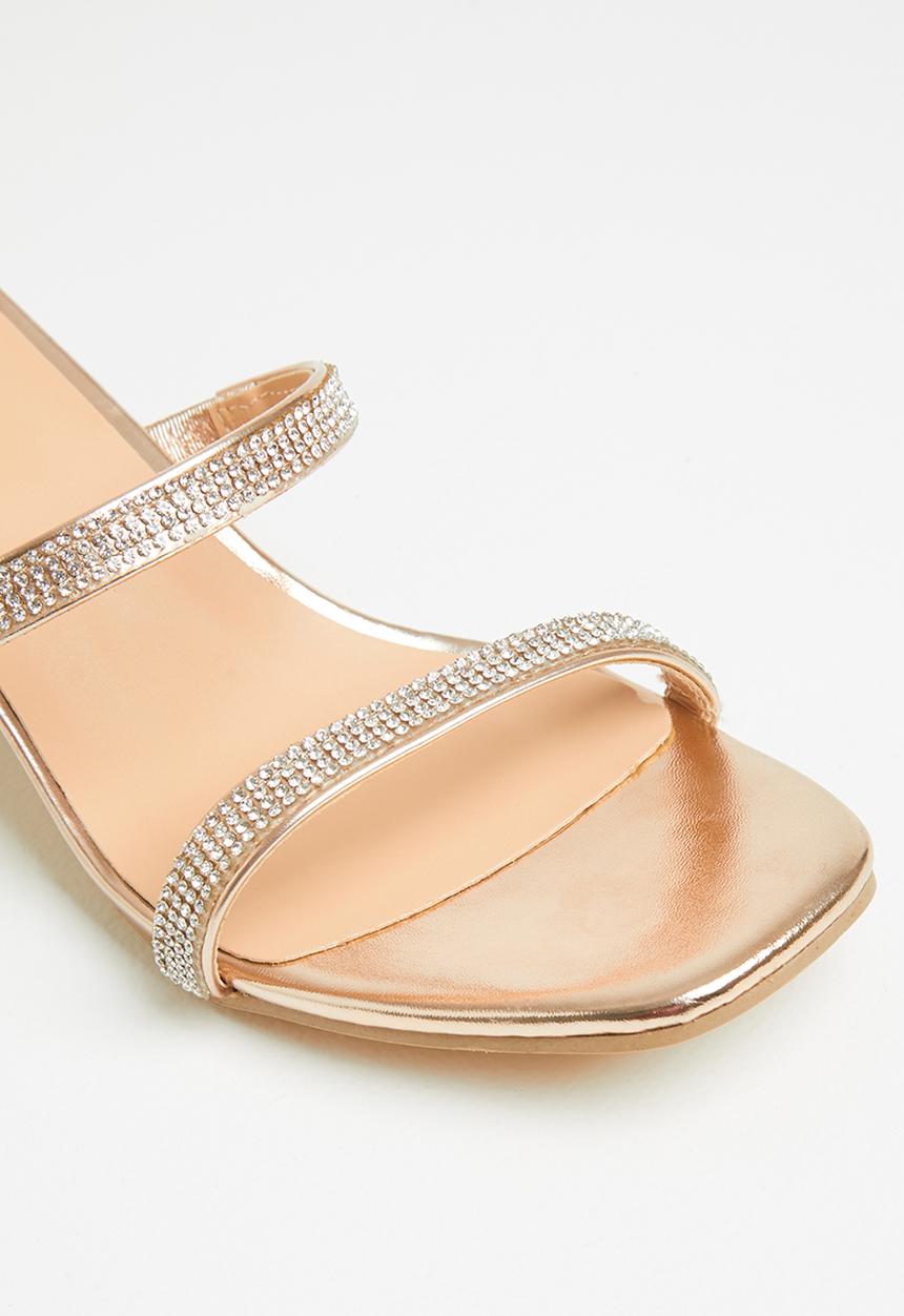 MILLA - Brae block heel - rose gold
