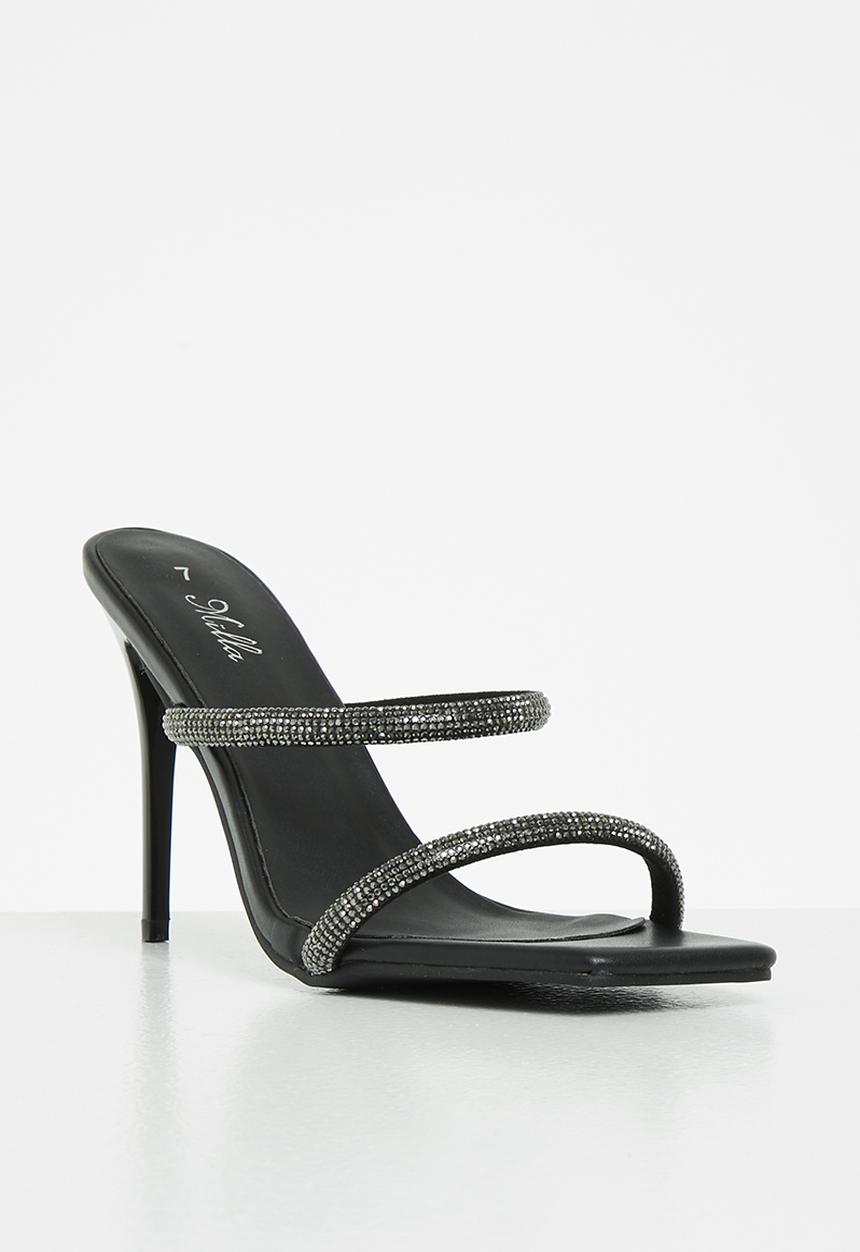 MILLA - Julie slingback heel - black