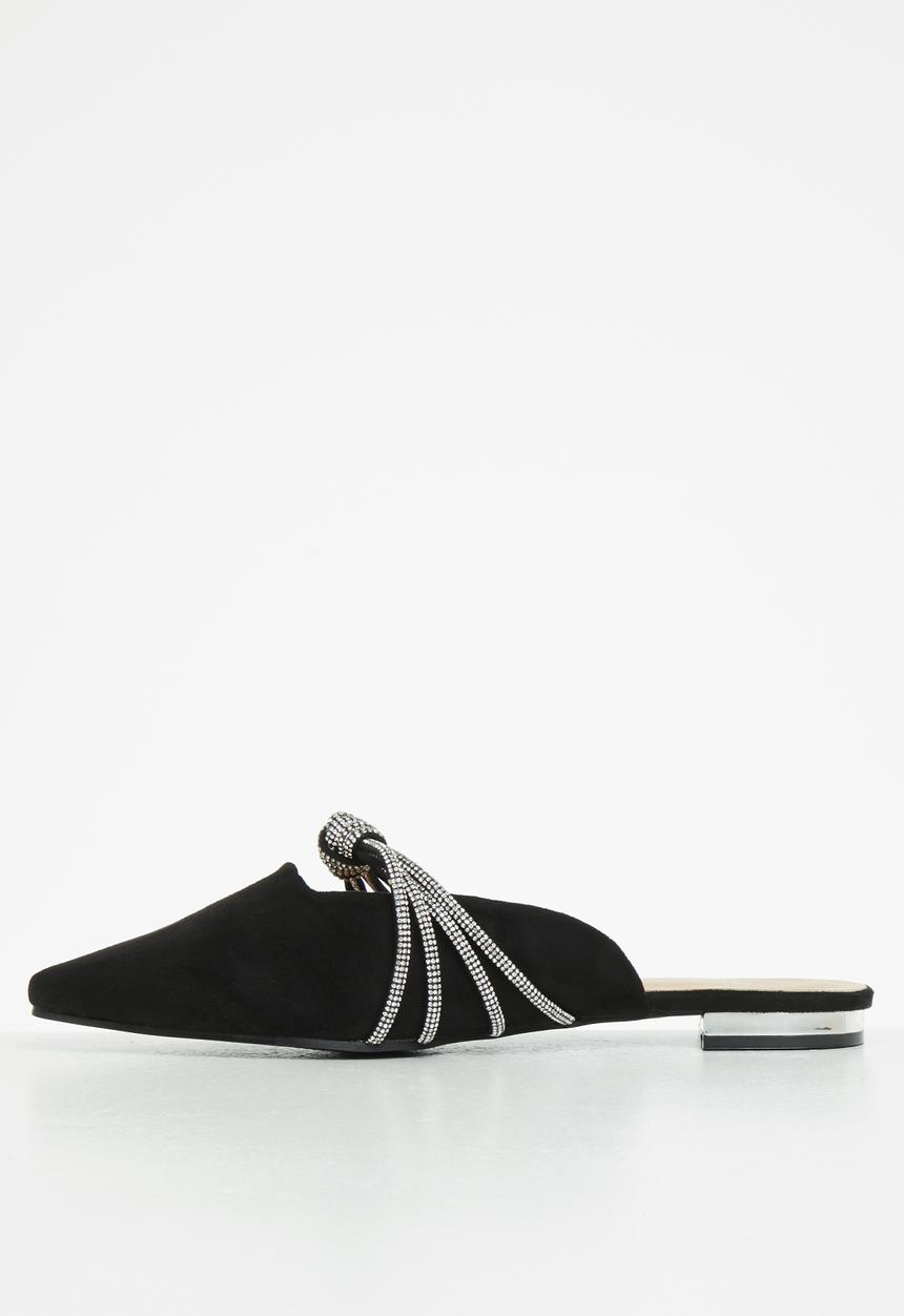 MILLA - Sandy mule - black