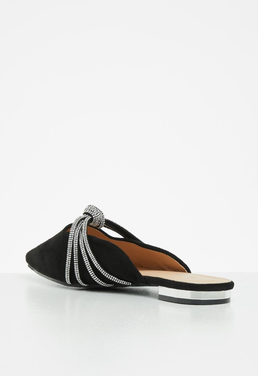 MILLA - Sandy mule - black