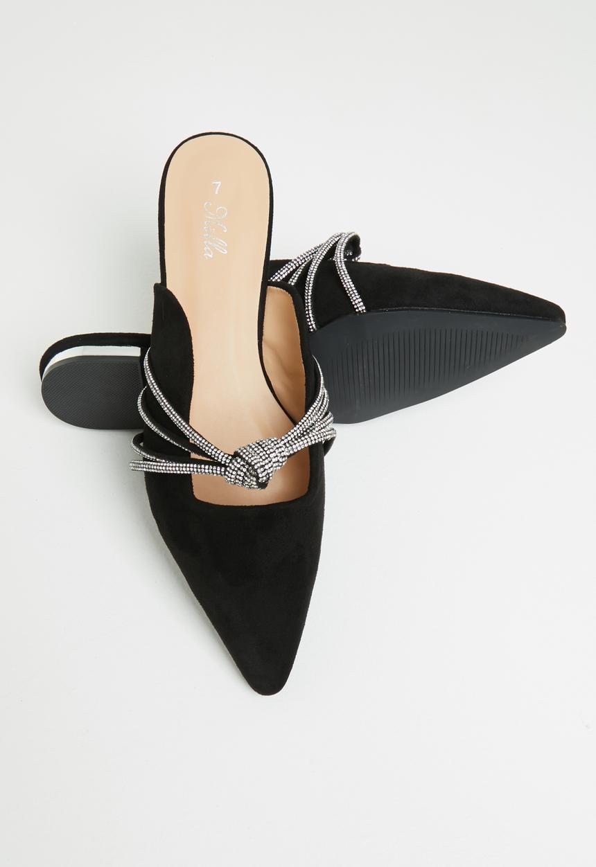 MILLA - Sandy mule - black