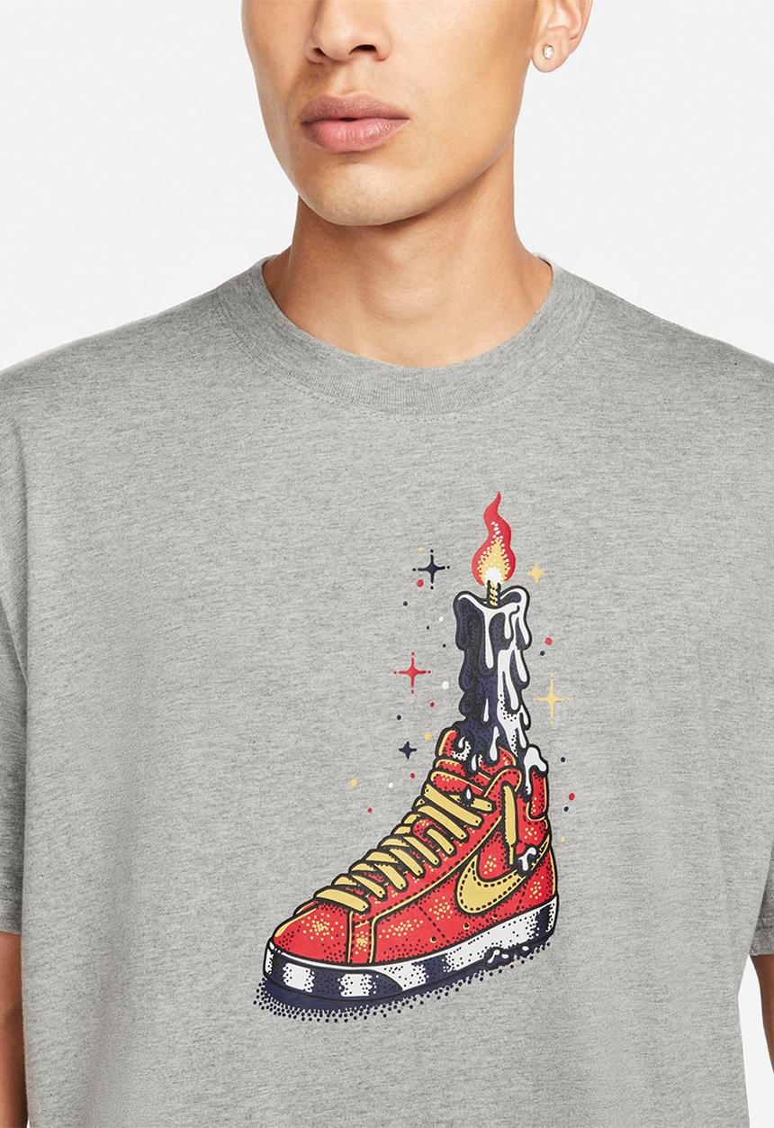 Nike - Nike SB Waxed Skate T-Shirt - dk grey heather