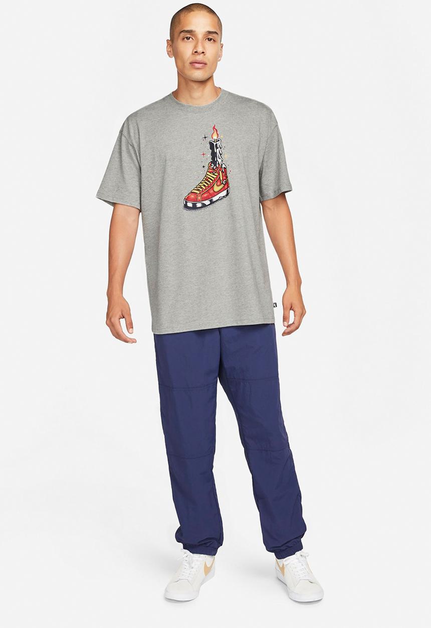 Nike - Nike SB Waxed Skate T-Shirt - dk grey heather