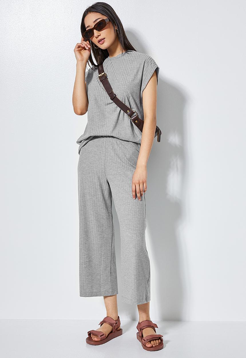 Superbalist - Rib tee - light grey 