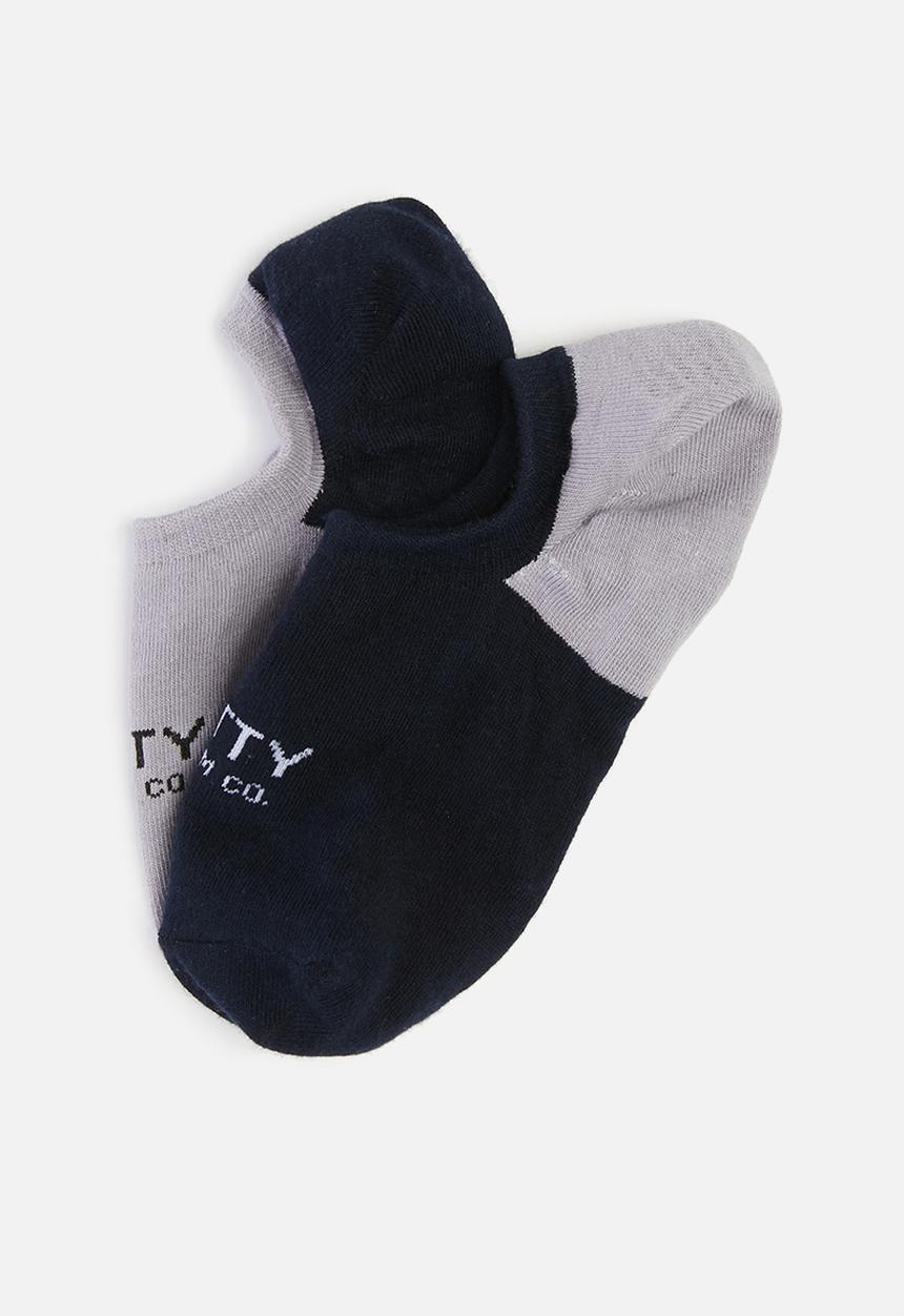 Cutty - Basic secret socks - blue/grey