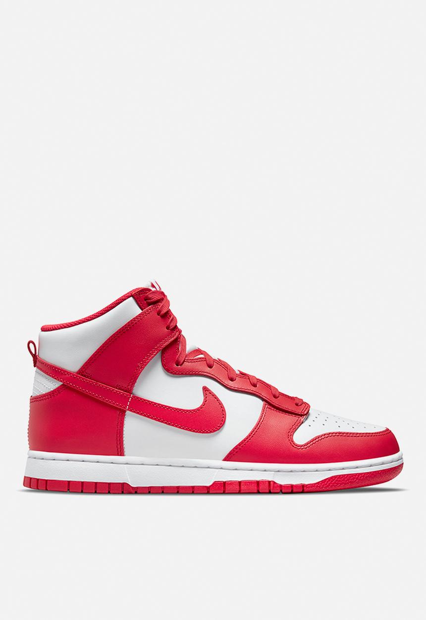 Nike - Dunk High Retro - white/university red