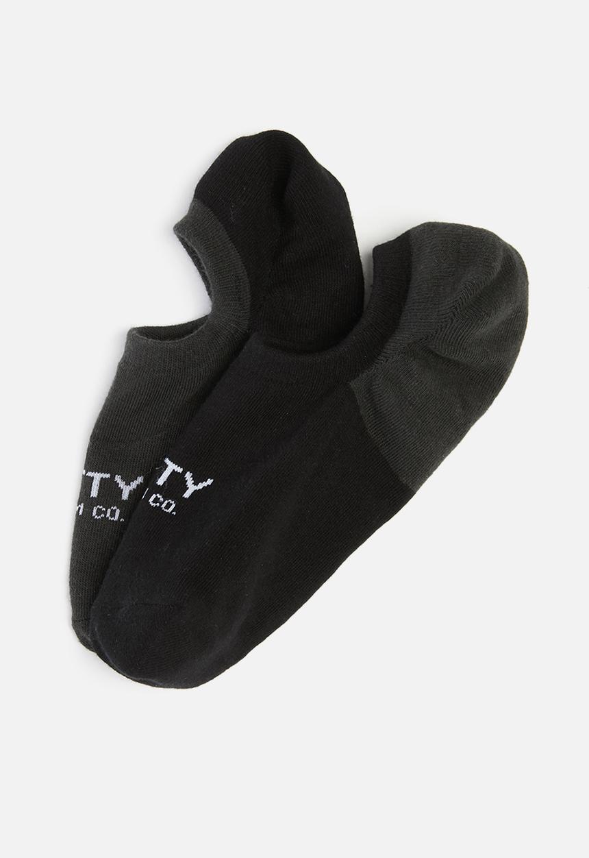 Cutty - Basic secret socks - black/grey