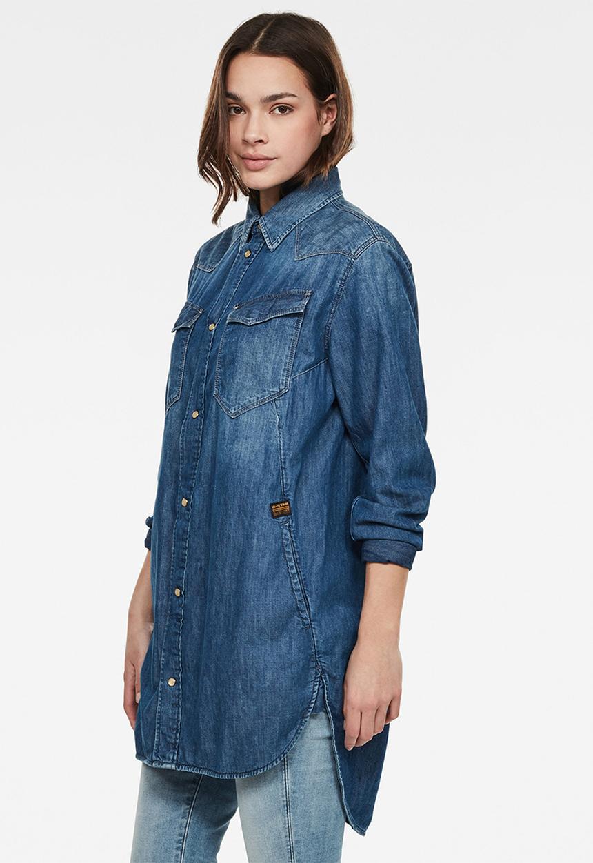 G-STAR - Tacoma bf shirt long sleeve - faded shore