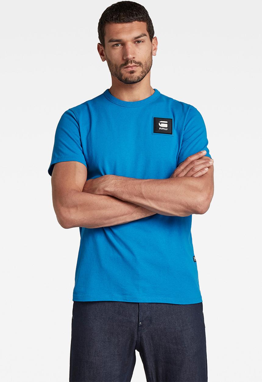 G-STAR - Badge logo+ r t s\s - pop blue