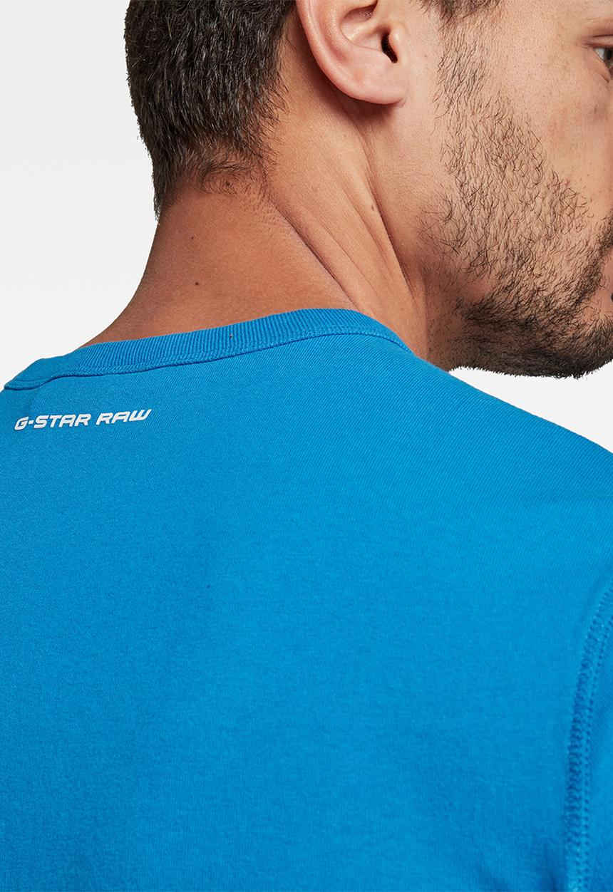 G-STAR - Badge logo+ r t s\s - pop blue