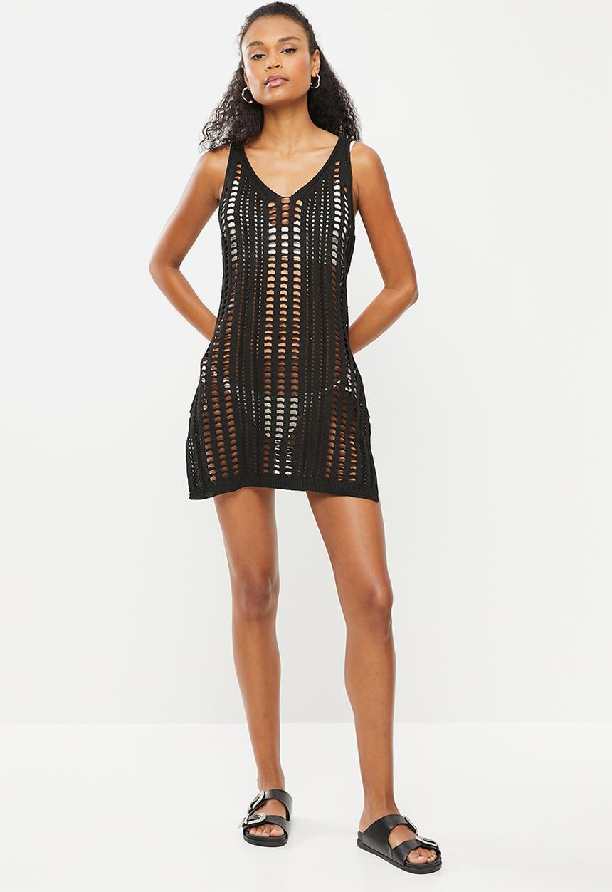 Bacon Bikinis - Knit dress mini - black