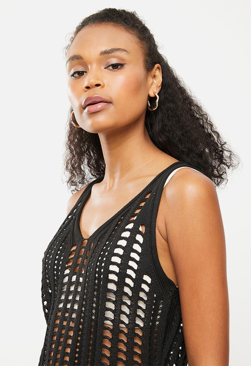 Bacon Bikinis - Knit dress mini - black