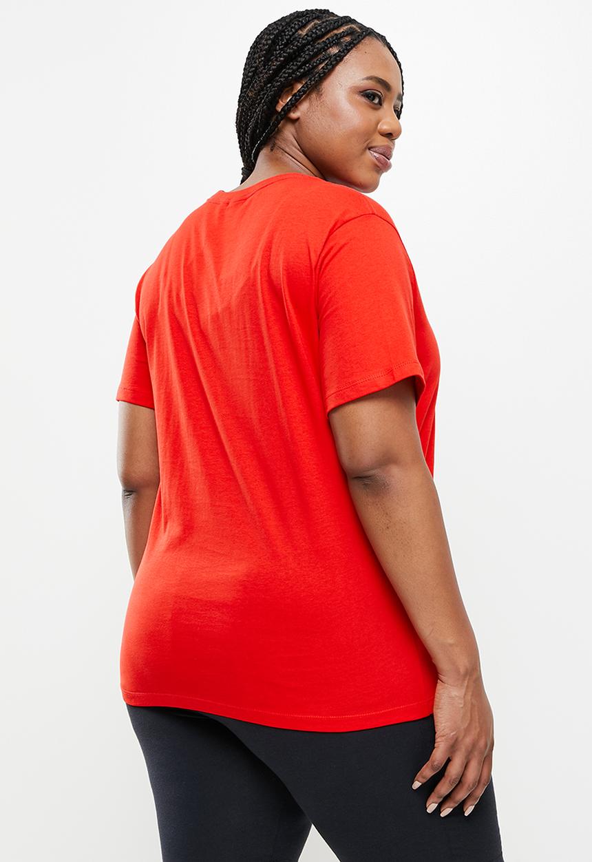 adidas Originals - Plus trefoil short sleeve tee - red