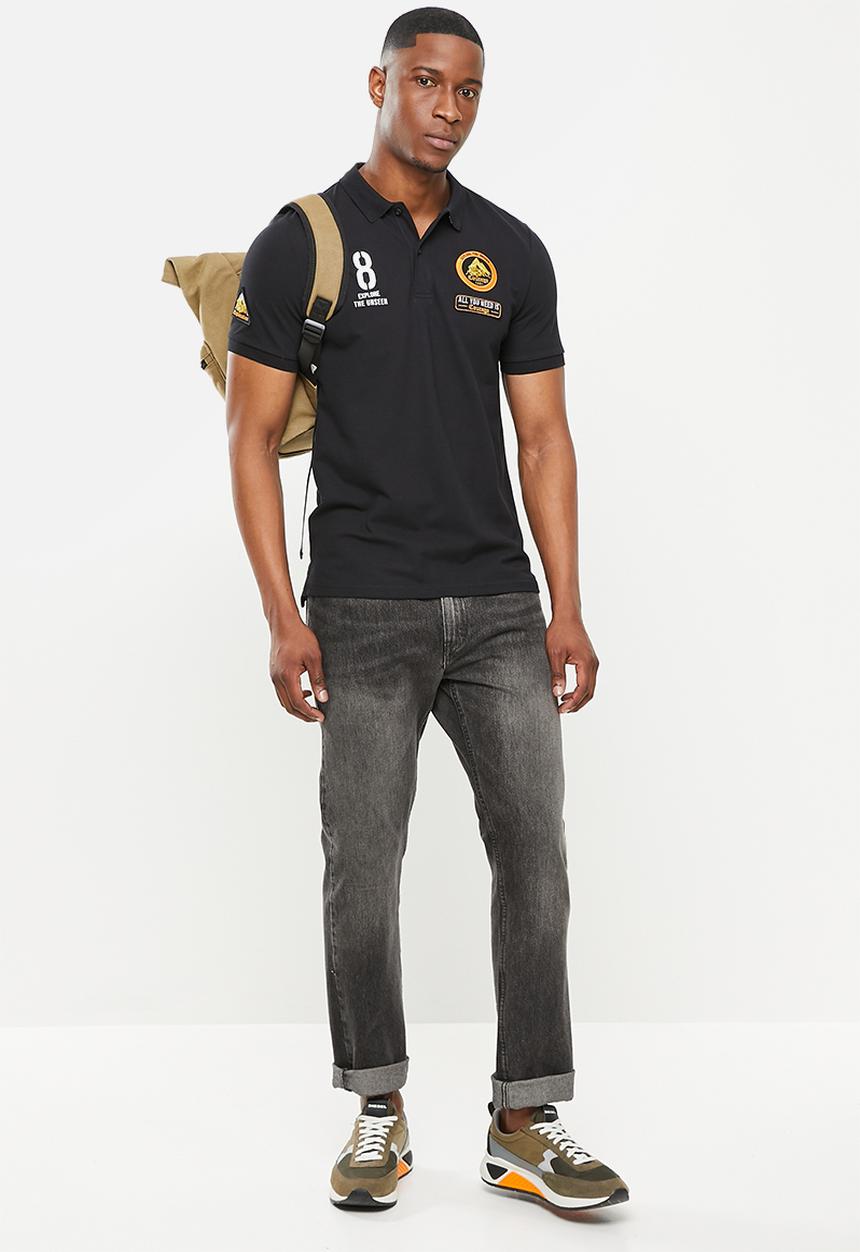 Giordano - Retro sport golfer - black 