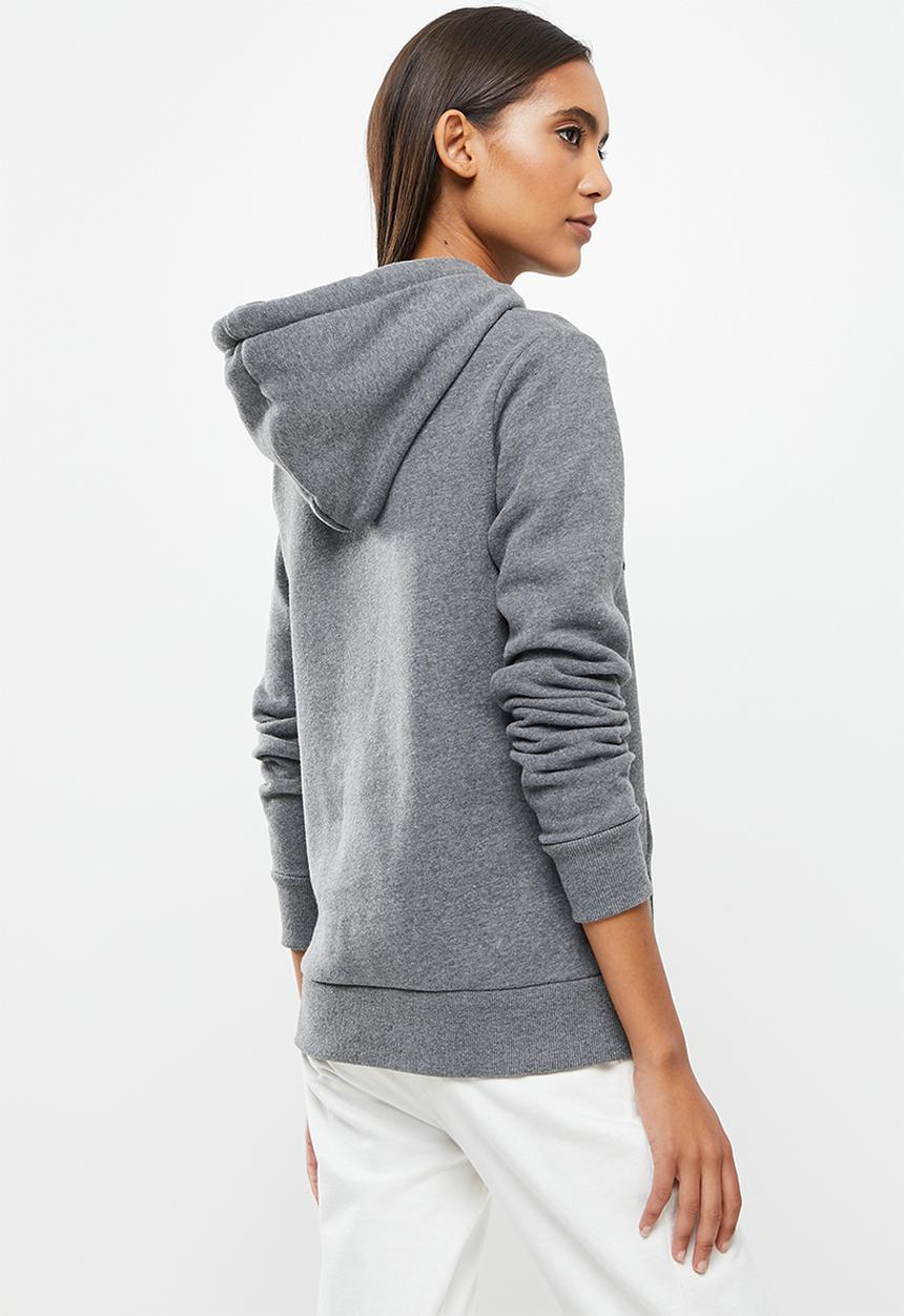 Superdry. - Collegiate cali state hoodie - dark marl
