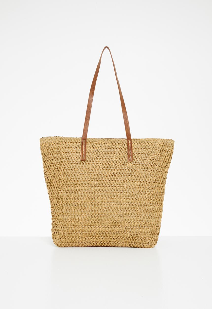 Superbalist - Izzy straw shopper - natural