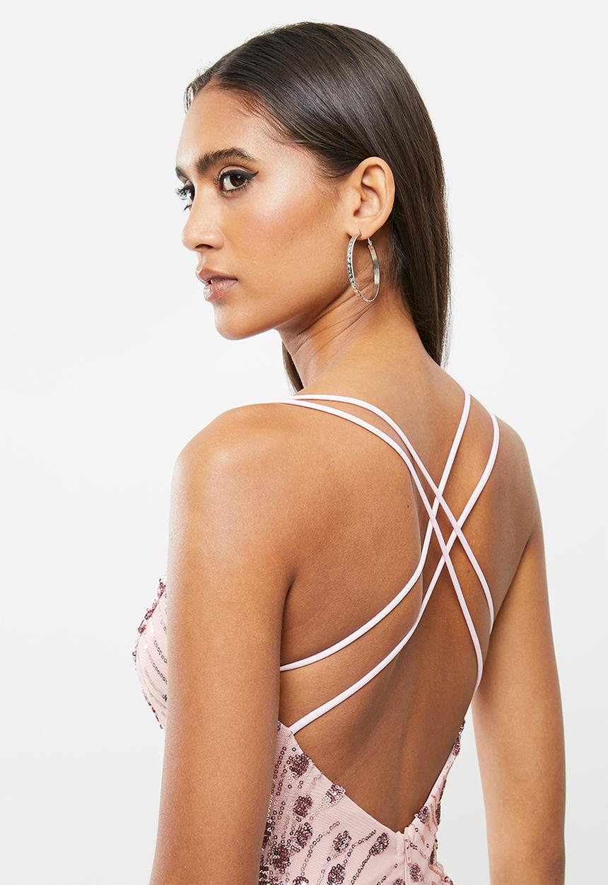 SISSY BOY - Strappy maxi dress - pink