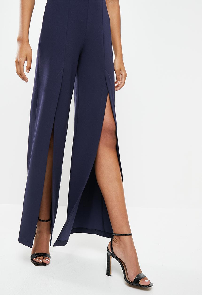 SISSY BOY - Jumpsuit with front slits - navy