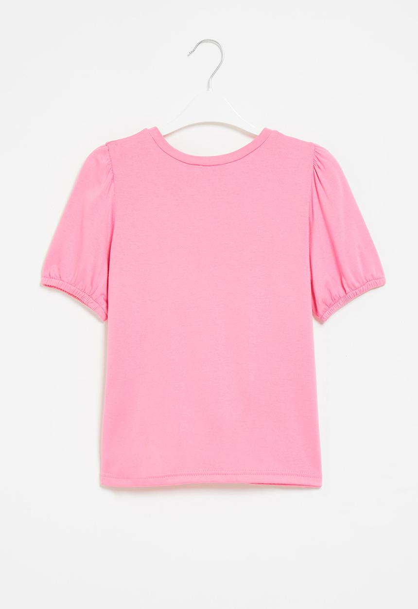 Me&B - Mommy & me puff sleeve tee - pink