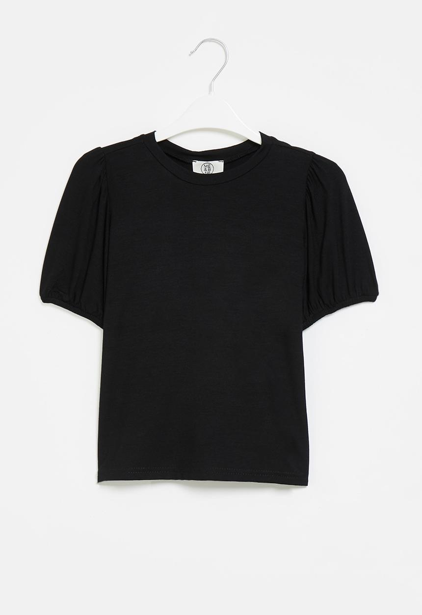 Me&B - Mommy & me puff sleeve tee - black
