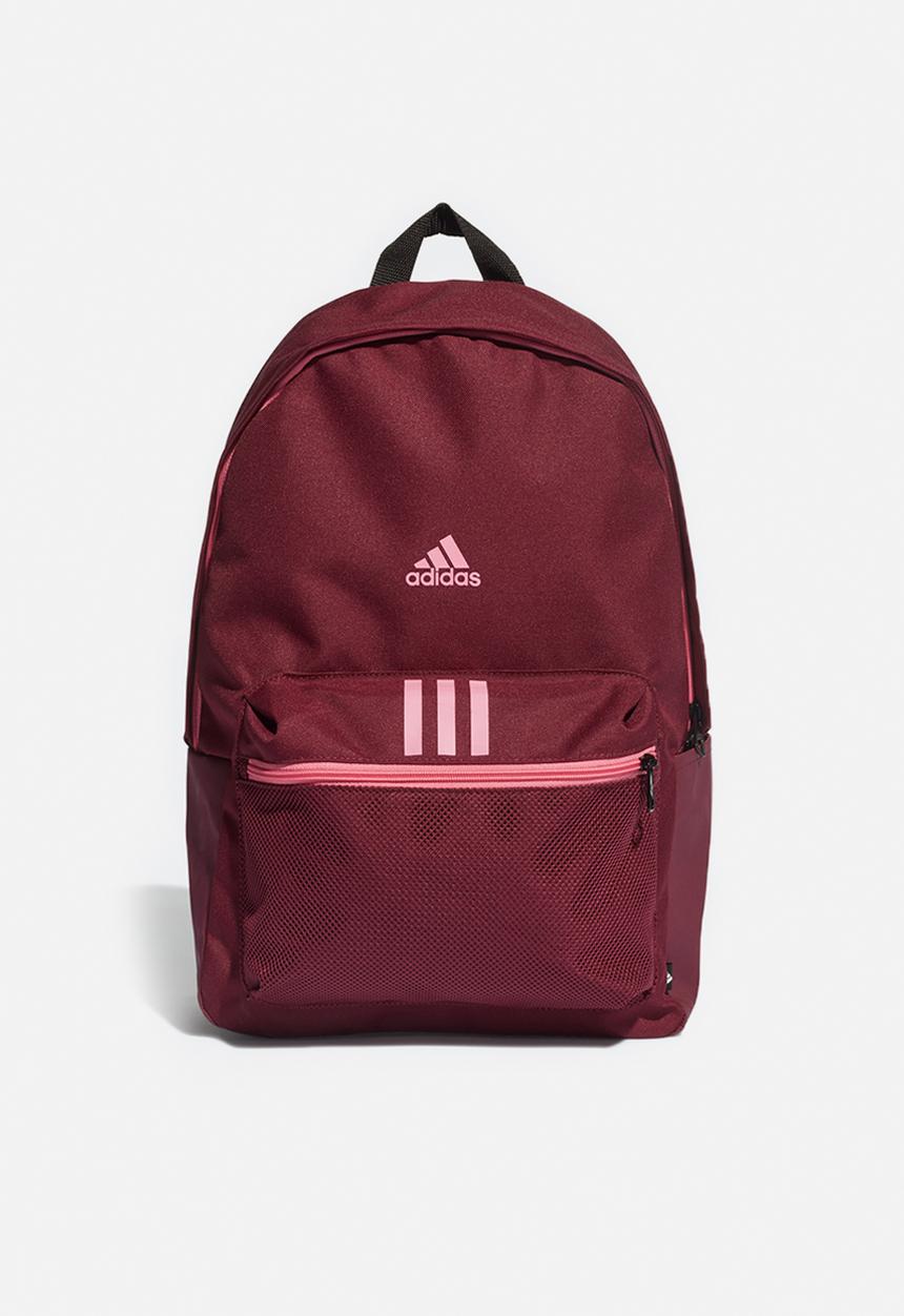 adidas Performance - Classic badge of sport 3-stripes backpack - burgundy 