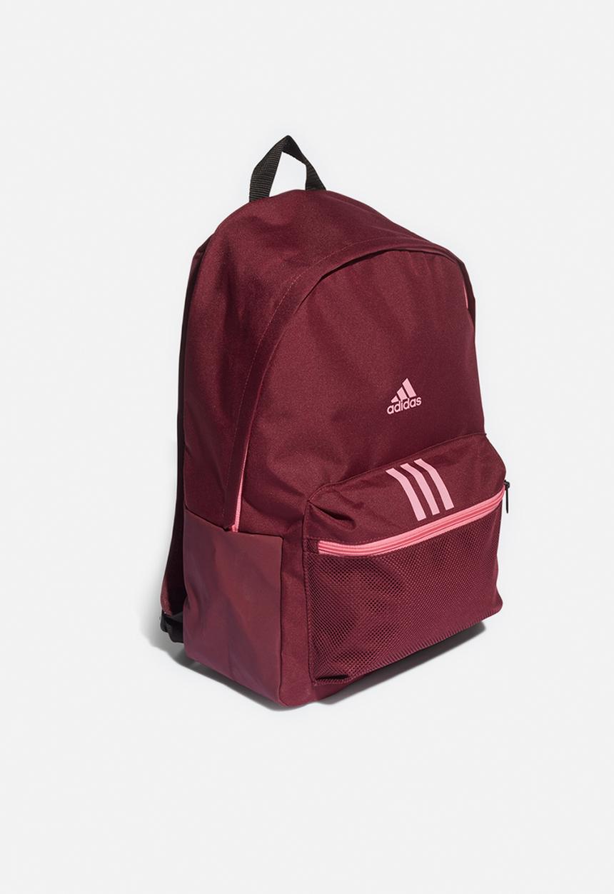 adidas Performance - Classic badge of sport 3-stripes backpack - burgundy 