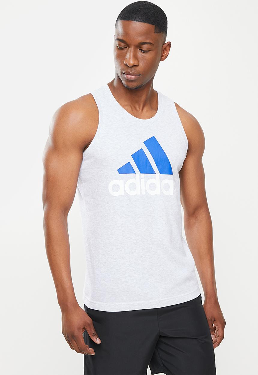 adidas Performance - M bl sj tank-  lgh/bold blue/white