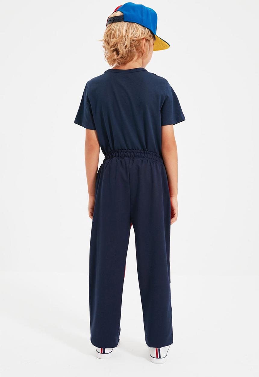 Trendyol - Two-toned cuffed jogger - red