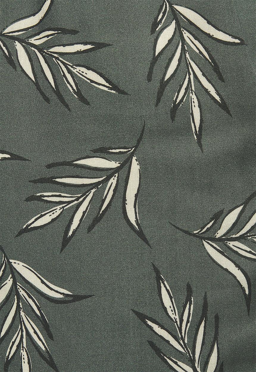 edit - Printed straightleg trouser - khaki grunge palm leaves