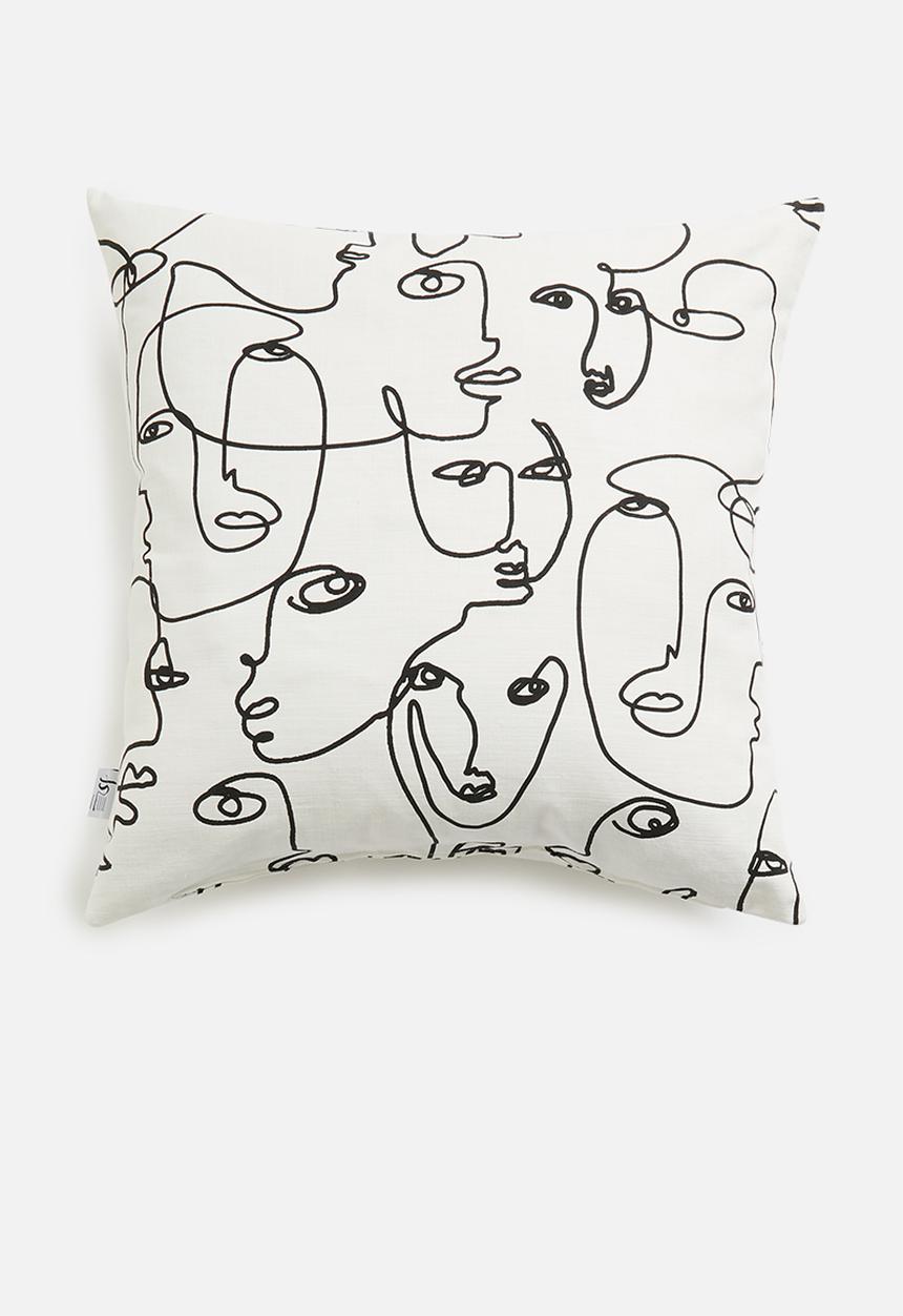 Sixth Floor - Mood cushion cover - black & white
