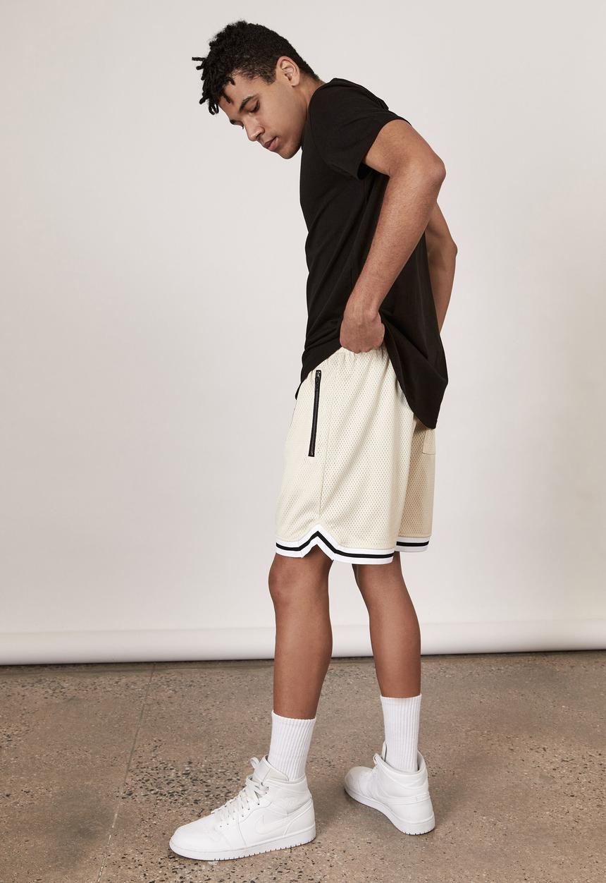Factorie - Basketball short - ivory