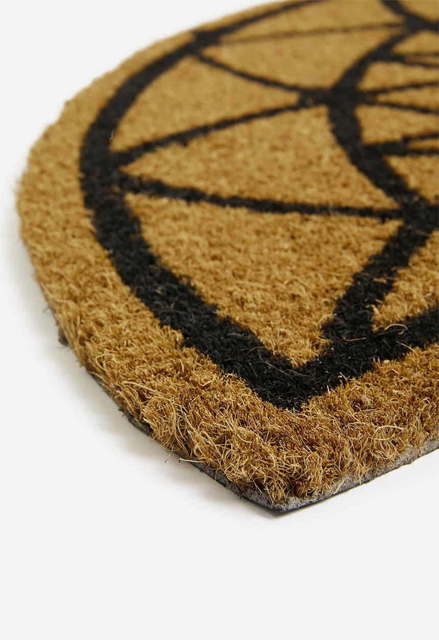 Present Time - Fairytale doormat - black & natural 