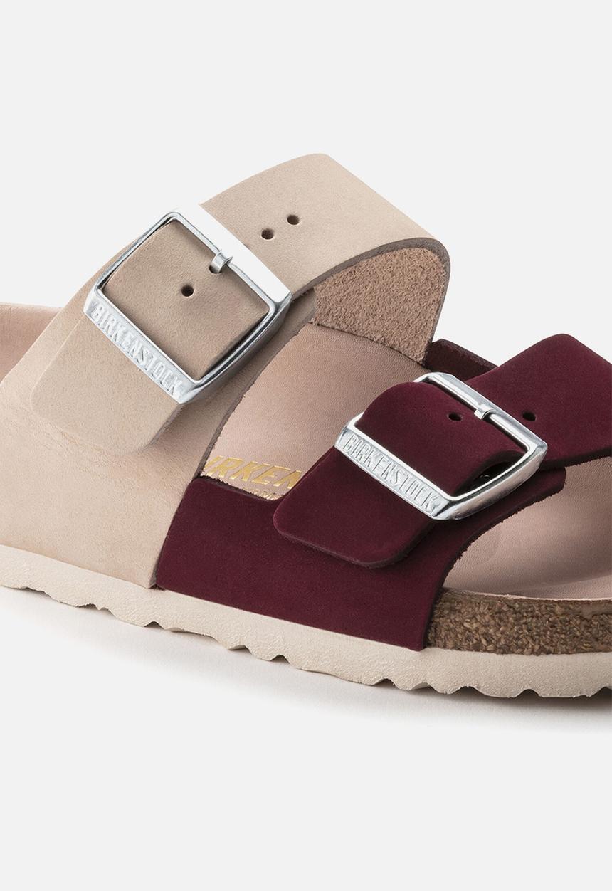 Birkenstock - Arizona split nubuck regular - maroon / light rose