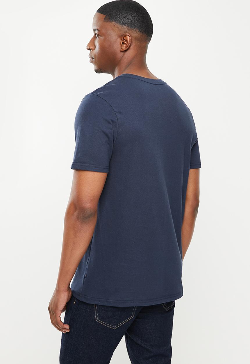 Nautica - V17115 logo tee - navy