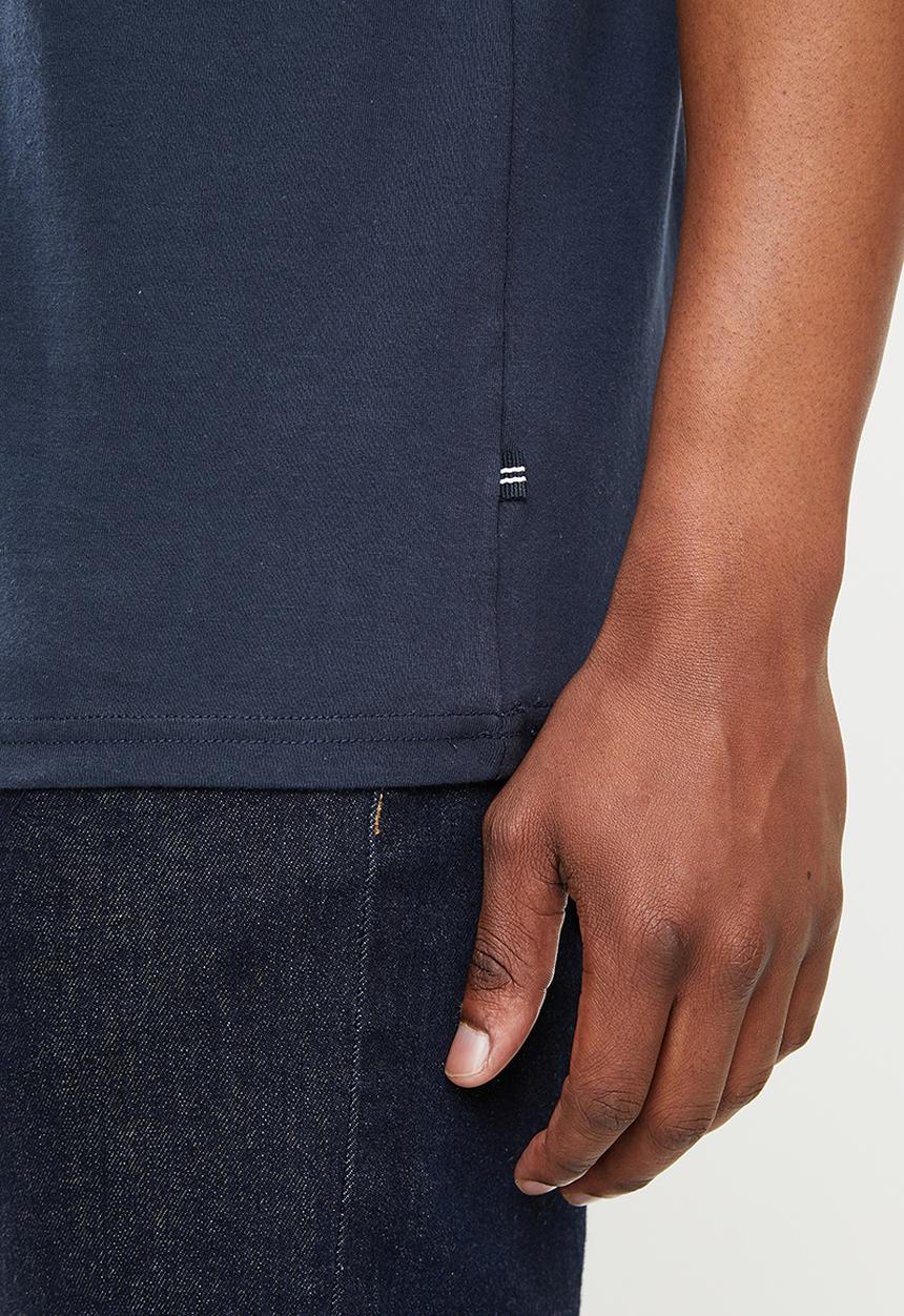 Nautica - V17115 logo tee - navy